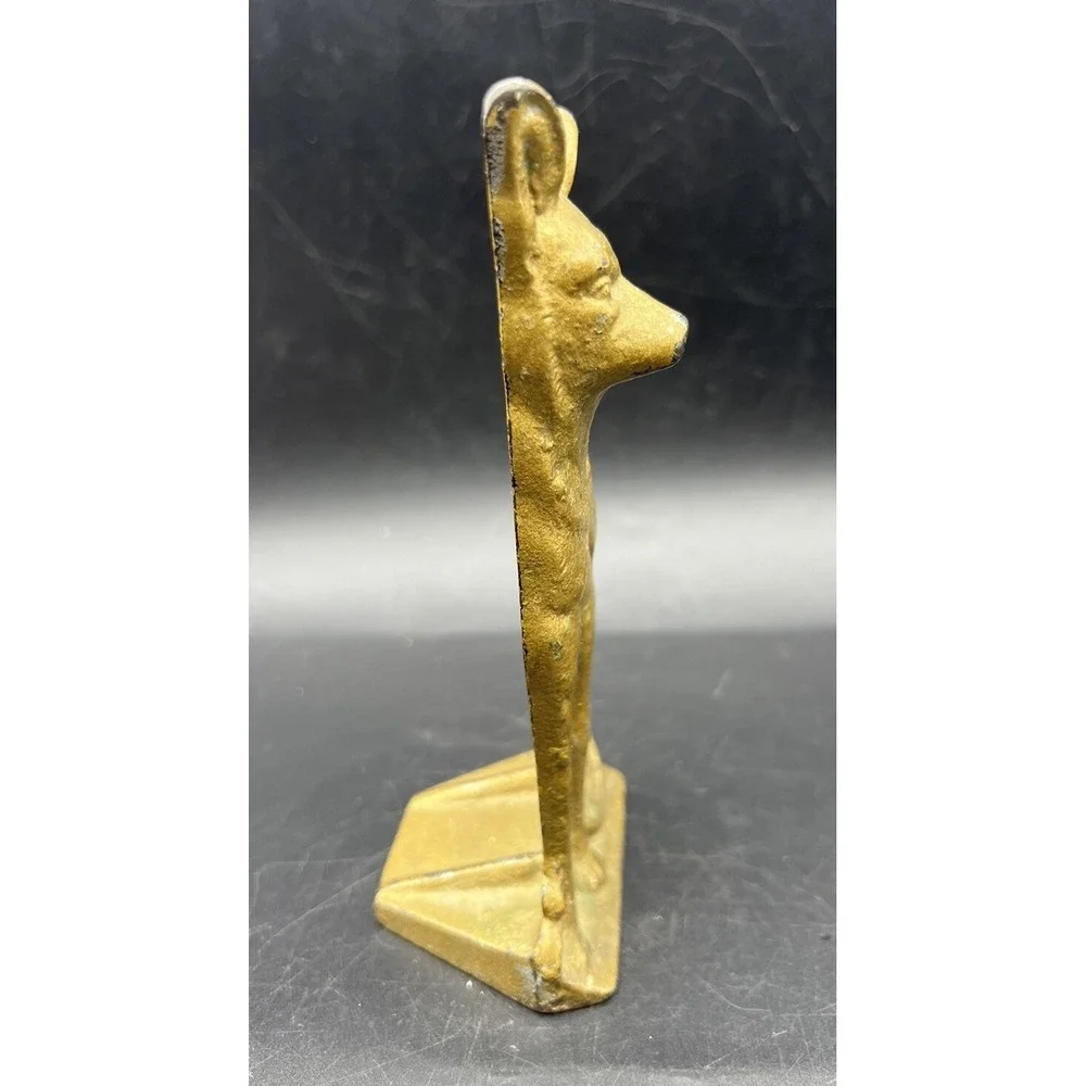 Antique/ Vintage German Shepherd Cast Iron Doorstop 6.25